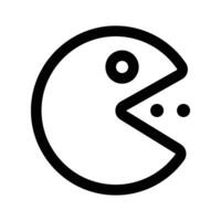 creativamente diseñado único icono de pacman, fácil a utilizar vector