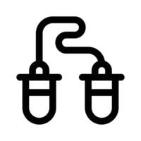 Well designed icon of jumping rope, ready to use vector