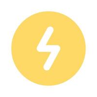 Get this creative icon of light bolt up for premium use vector