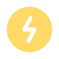 Get this creative icon of light bolt up for premium use vector