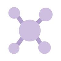 Well designed nodes network icon, topology design vector