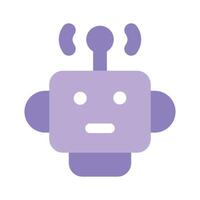 creativamente hecho a mano icono de ai robot, Listo a utilizar vector