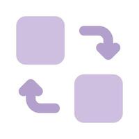 Data exchange, data transfer icon design in modern style vector
