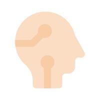 Machine learning process, concept icon of cybernetics vector