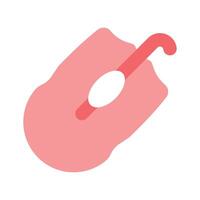 Icon of computer wireless mouse, editable vector