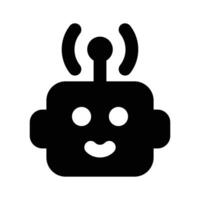 Creatively crafted icon of ai robot, ready to use vector