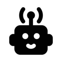 Creatively crafted icon of ai robot, ready to use vector