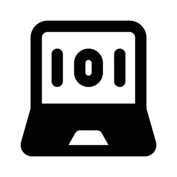 Premium icon of binary coding in trendy style vector