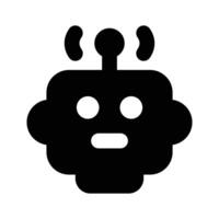 Creatively crafted icon of ai robot, ready to use vector