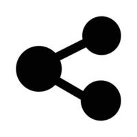 Share icon design in modern style, user interface icon vector