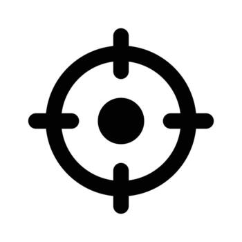 Have a look at this visually perfect icon of target, aim, objective design vector