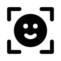 Download this amazing icon of face detection in modern style vector