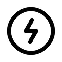 Get this creative icon of light bolt up for premium use vector