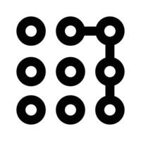 Trendy icon of pattern lock, cyber security concept vector