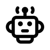 creativamente hecho a mano icono de ai robot, Listo a utilizar vector