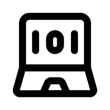 Premium icon of binary coding in trendy style vector