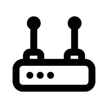 Wifi router icon design, wireless internet provider vector