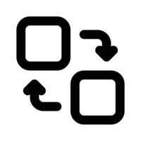 datos intercambio, datos transferir icono diseño en moderno estilo vector