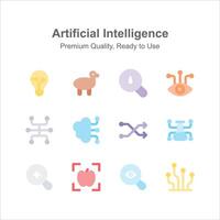 agarrar esta increíble icono de artificial inteligencia en editable estilo vector