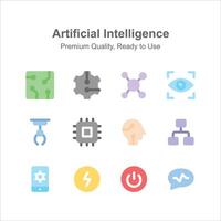 Grab this amazing icon of artificial intelligence in editable style vector