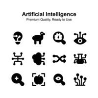 Grab this amazing icon of artificial intelligence in editable style vector