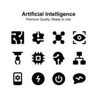 agarrar esta increíble icono de artificial inteligencia en editable estilo vector