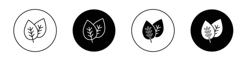 Leaf icon set vector