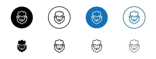 Sheep icon set vector