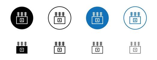 Transformer icon set vector