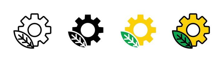 Ecology icon set vector