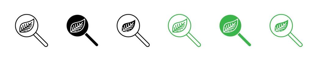 Botany icon set vector