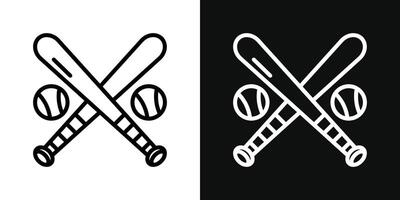 Baseball icon set vector