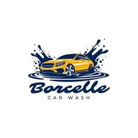 car wash logo design vector