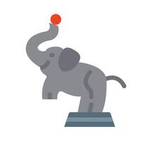 Elephant Flat Icon vector