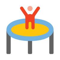 Trampoline Flat Icon vector