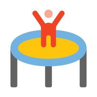 Trampoline Flat Icon vector