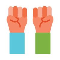 Protest Flat icon vector