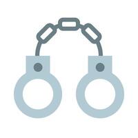 Handcuffs Flat icon vector