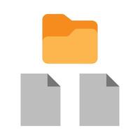 File Management Flat Icon vector