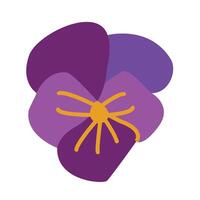 Violeta plano icono vector