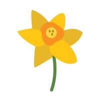 Daffodil Flat Icon vector