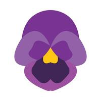 Pansy Flat Icon vector