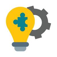 Problem Solving Flat Icon vector