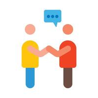 Negotiating Skills Flat Icon vector