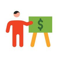 Coaching and Mentoring Flat Icon vector