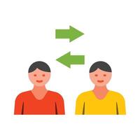 Interpersonal Relationships Flat Icon vector