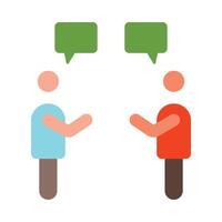 Communication Skills Flat Icon vector