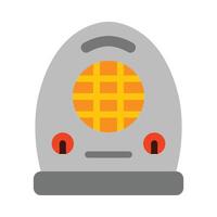 Electric Heater Flat Icon vector