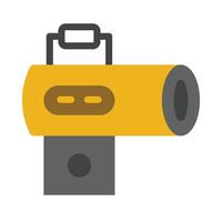 Portable Forced Air Heater Flat Icon vector