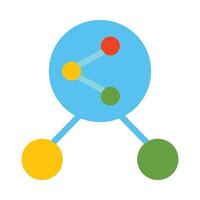 Share Flat Icon vector